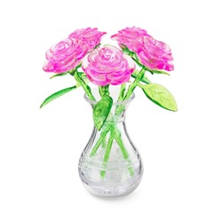 3D головоломка Букет в вазе Розовый