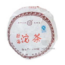 Чай китайский  элитный  шу пуэр  Фабрика Тяньфусян сбор 2006 г. 92-100 г (то ча)