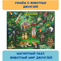 **Магнитный пазл.Животный мир джунглей